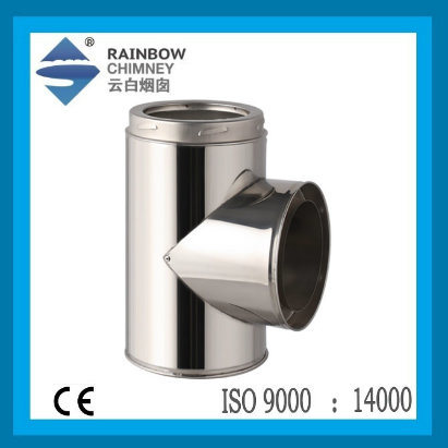 Stainless Steel Chimney Tee with Cover