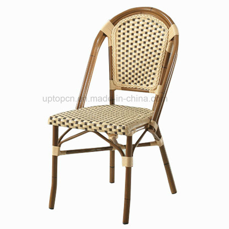 French Bistro Bamboo Look Outdoor Aluminium Rattan Chair (SP-OC443)