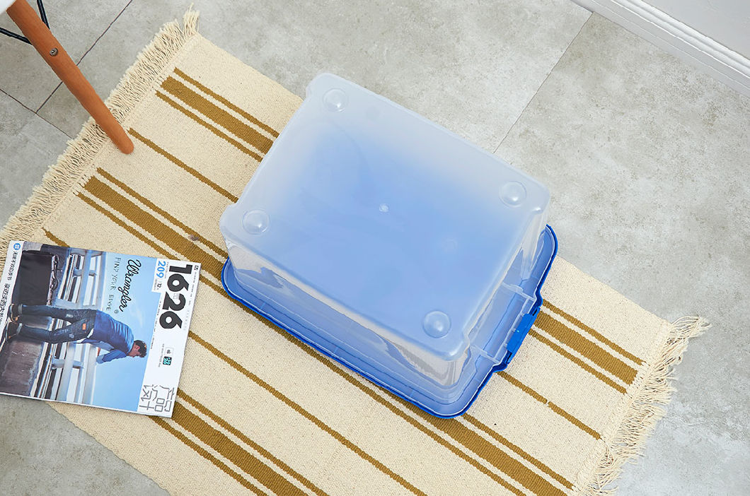 Large Various Color Widely Use Plastic Portable Storage Boxes with Handle