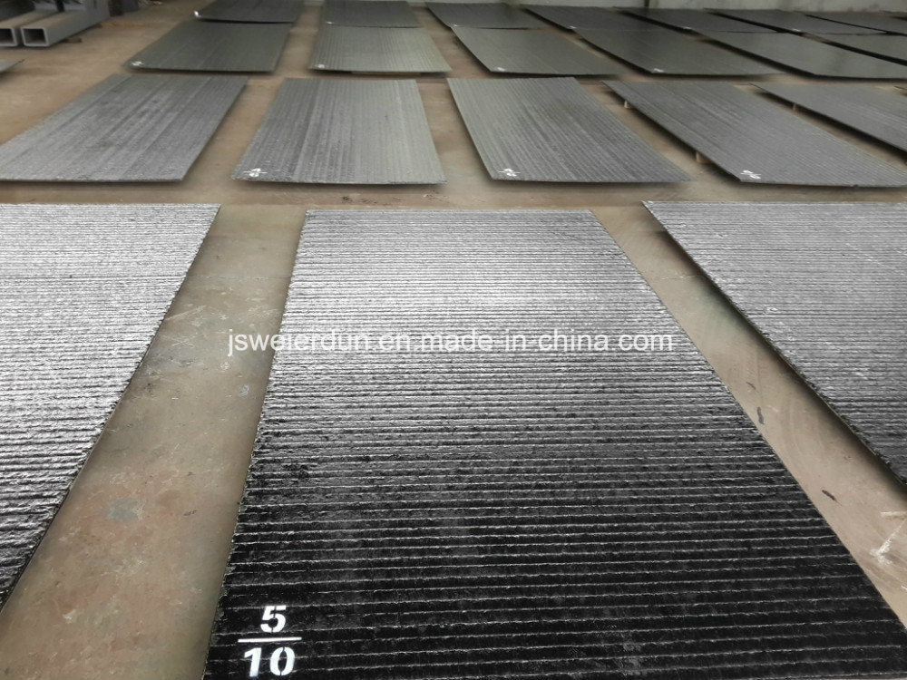 10+5mm Chromium Carbide Overlay Wear Abrasion Resistant Hardfacing Bimetal Steel Plate