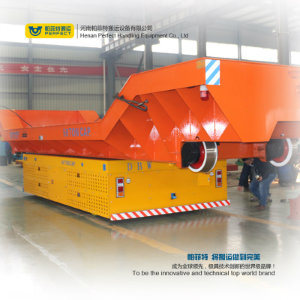 Metal Industry Use Motorized Handling Vehicle with Transfer Trolley