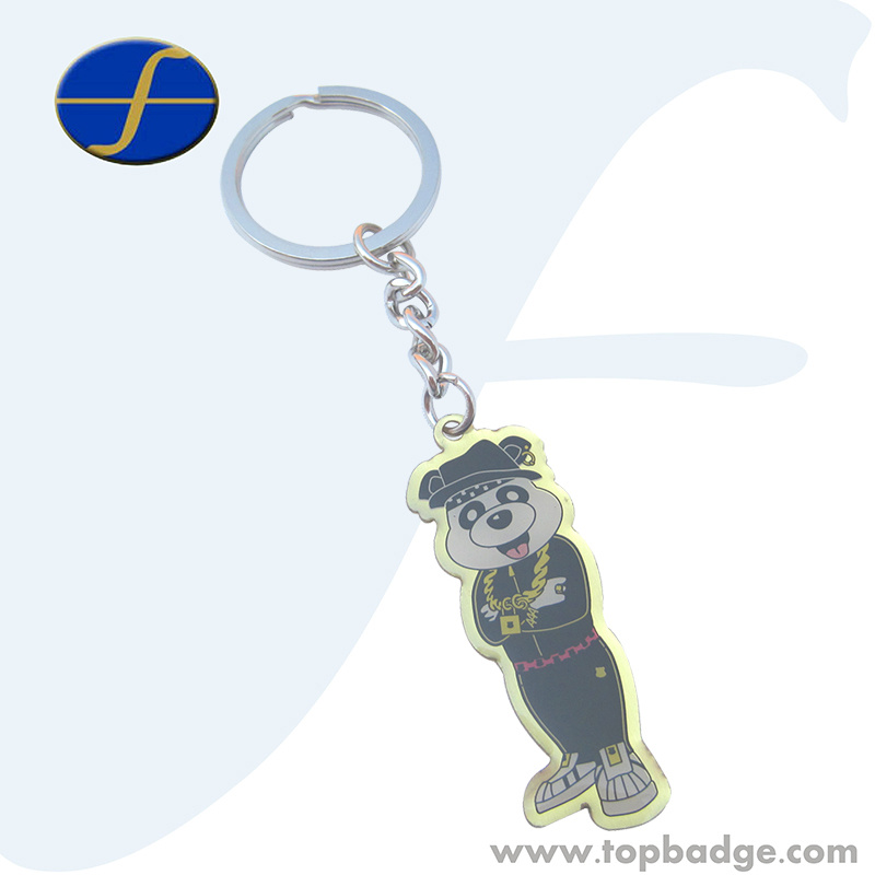 Promotion Cheap Custom Photo Printed Animal Resin Keychain (FTKC0475A)