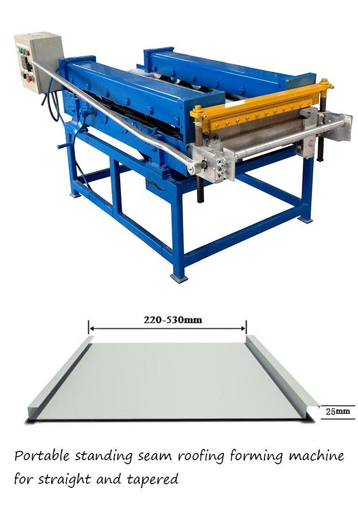 Semi-Automatic Portable Standing Seam Roof Panel Forming Machine