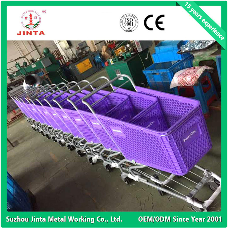 Double Layer Wire Basket Shopping Trolley (JT-G15)