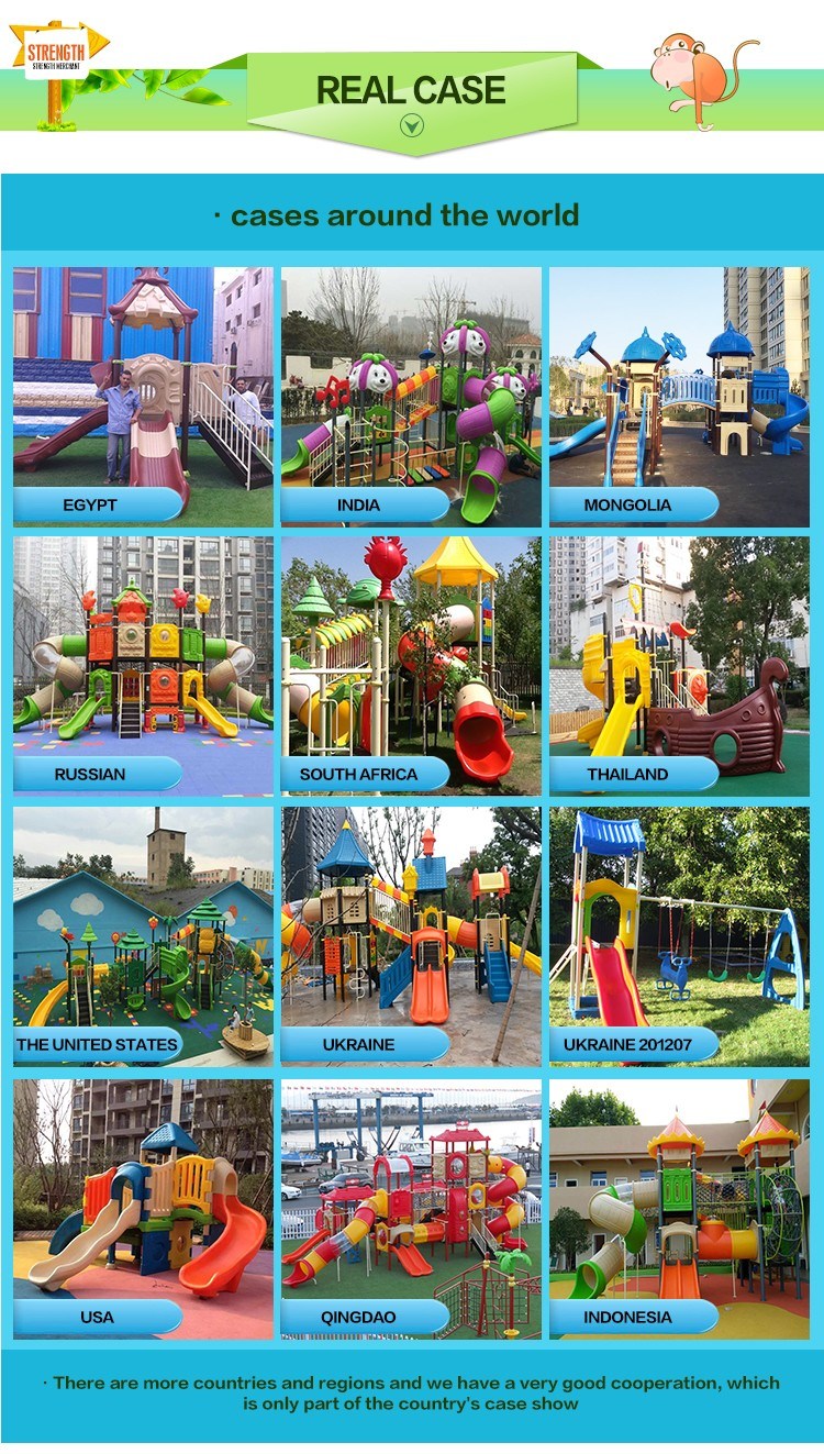 New Style Outside Playground Plastic Slide for Children