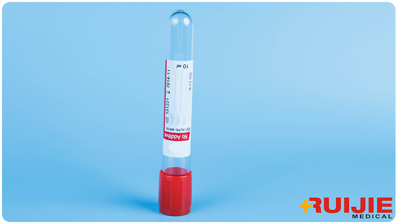 Disposable Medical Red Cap Vacuum Blood Collection Tube