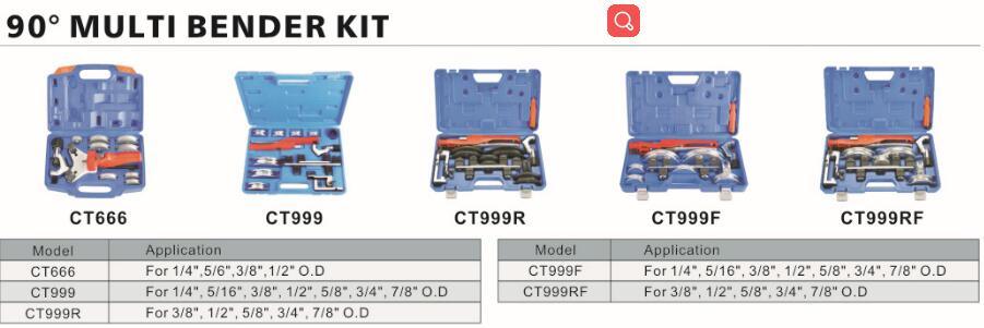 Eccentric Cone Type Flaring Tools with Cutter Kit