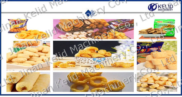 High Output Low Input Puffed Extruded Snacks Machine