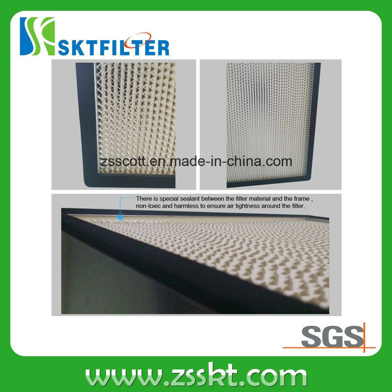 Stainless Steel Frame Deep Pleat Use for Industrial Air Filter