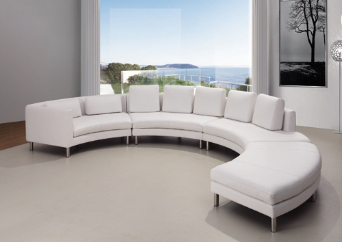 Modern Home Furniture Half Round S-Shape Sofa