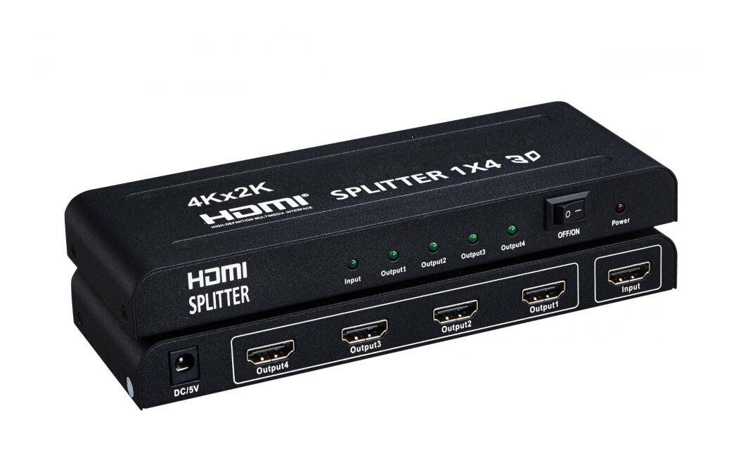 1X4 HDMI Splitter up to 4k*2k High Resolution