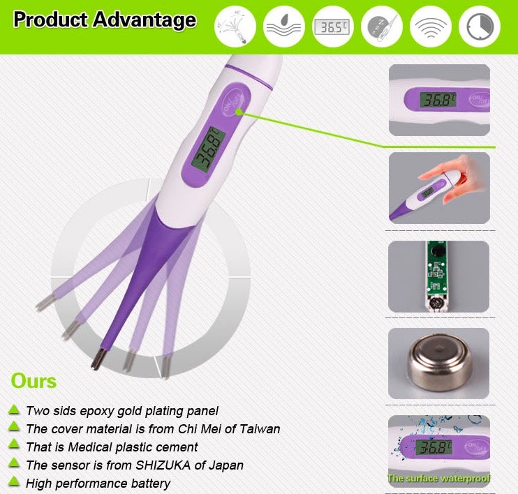 Medical Equipment Pen Type Handheld Household Baby Digital Clinical Thermometer