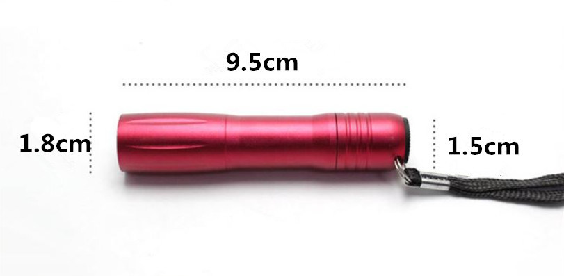 Colorful Aluminium Alloy LED Torch&Lighting Torch with Dry Battery AA