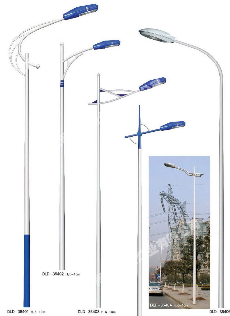 Stainless Steel Single Arm Outdoor Pole Mounted Lighting