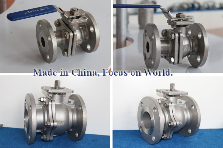 2PC Trunnion Mounted Flange Stainless Steel Ball Valve