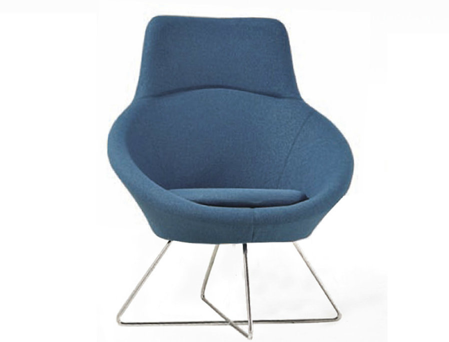 Leisure Office Furniture Round Shape Fabric Chair