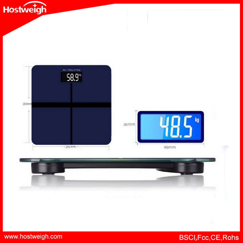 Large LCD Electronic Digital Bathroom Scale 180kg