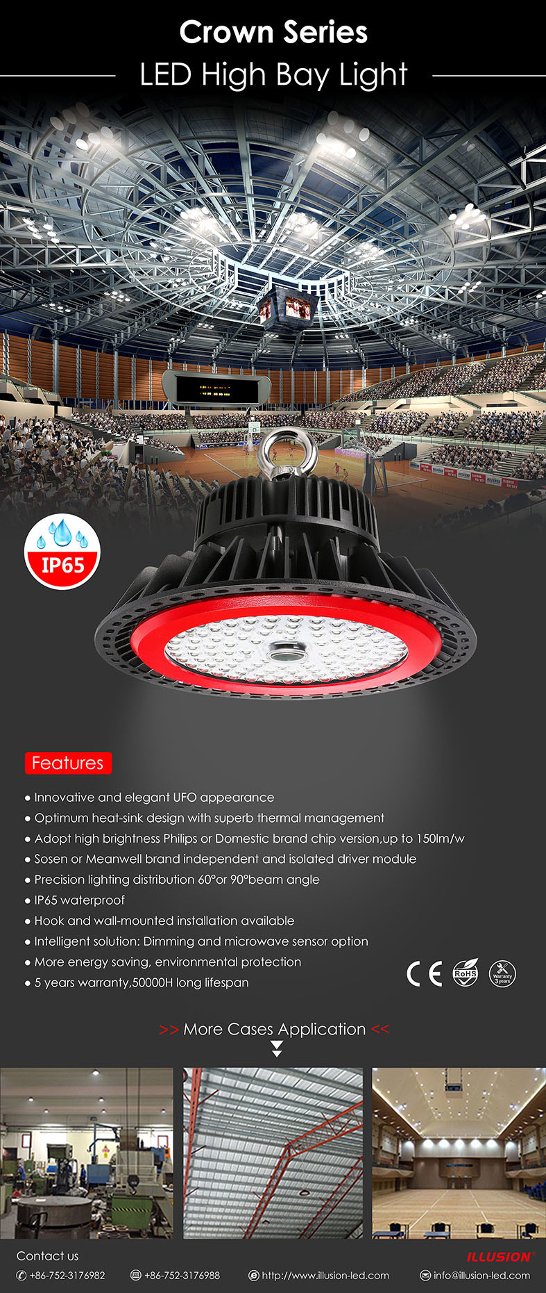 HOT and NEW UFO highbay LED Europe market LED highbay