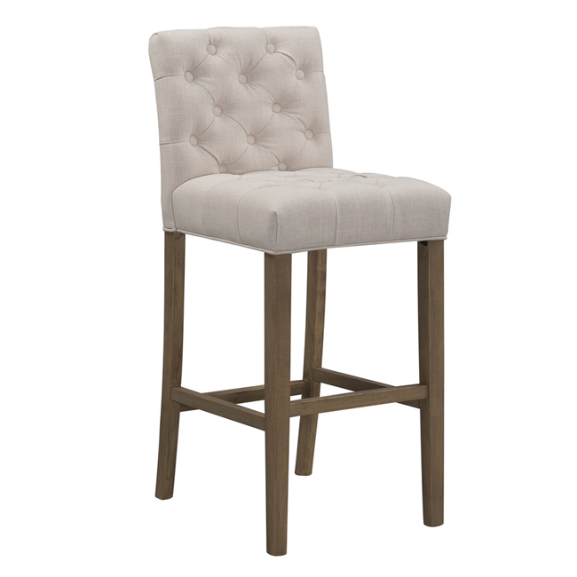 Modern Wood Bar Stool Fabric Leisure Home Furniture Chair