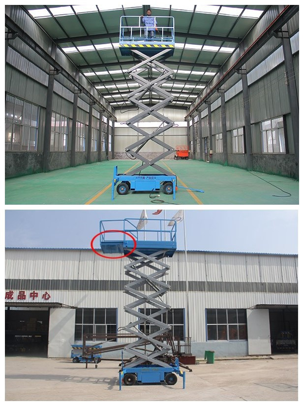 4-18m Hydraulic Mobile Electric Scissor Lift/Mobile Lift Aerial Work Platform