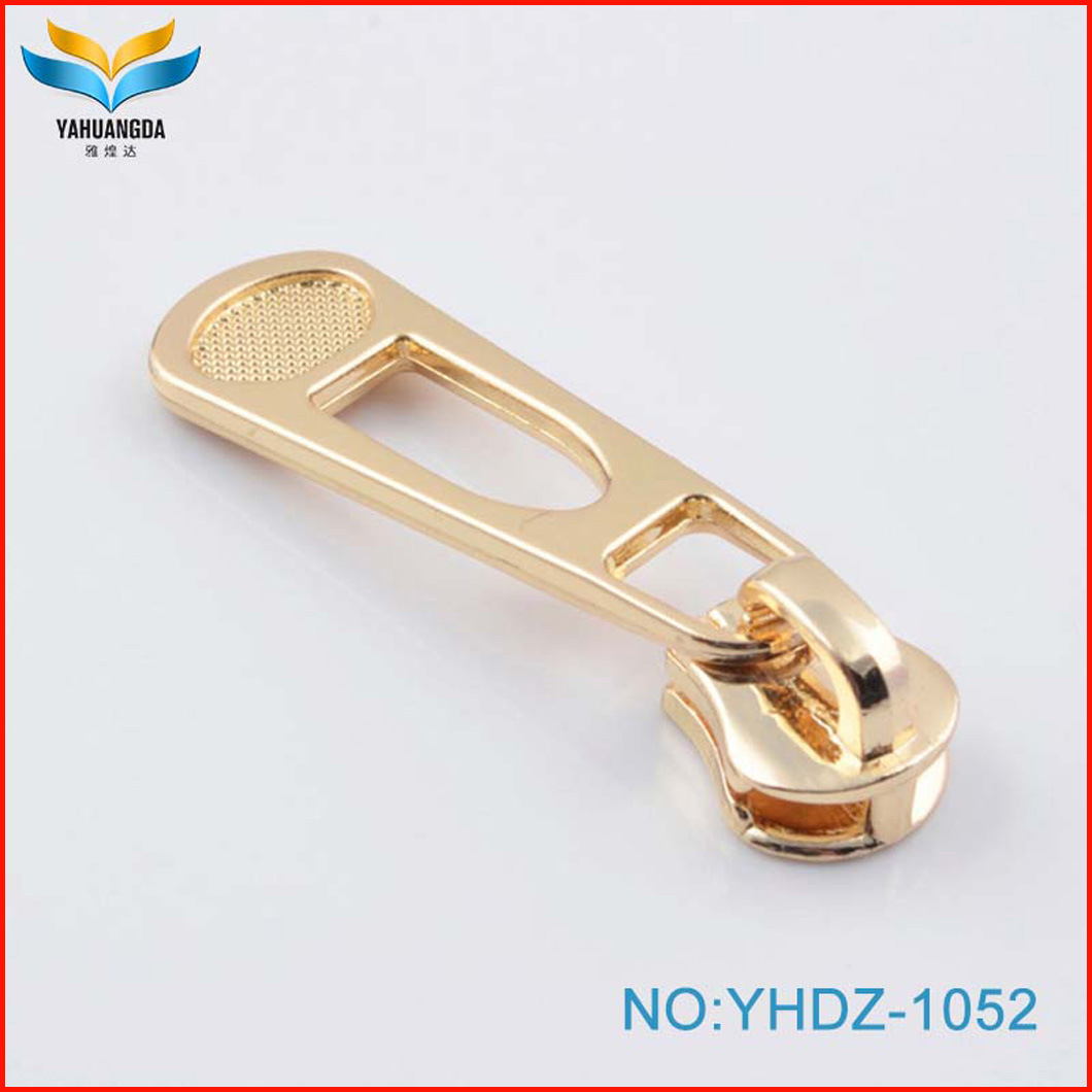 Quality Gold Color Customized Logo Zipper Metal Pulls