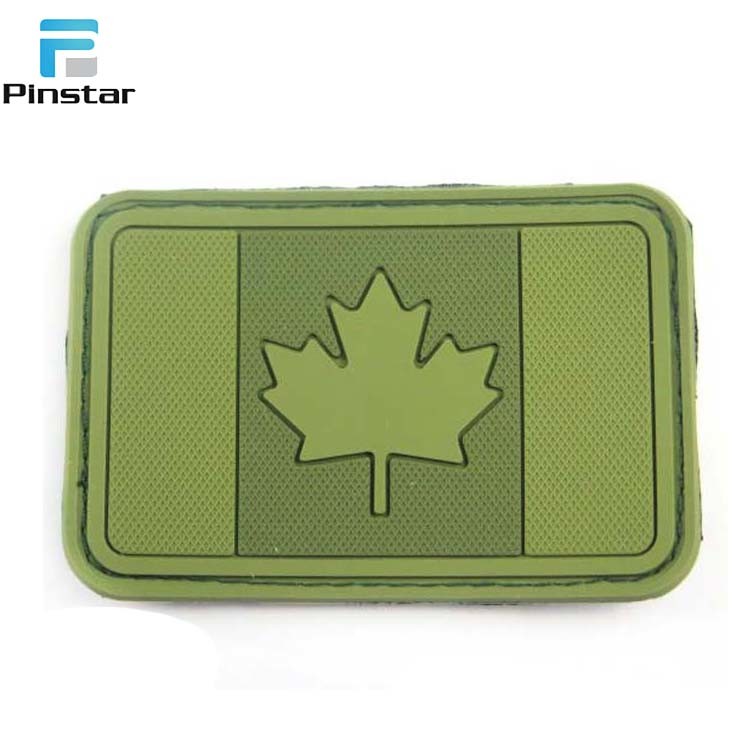 Garment Accessories Soft Rubber Custom USA Flag Hook and Loop PVC Patch