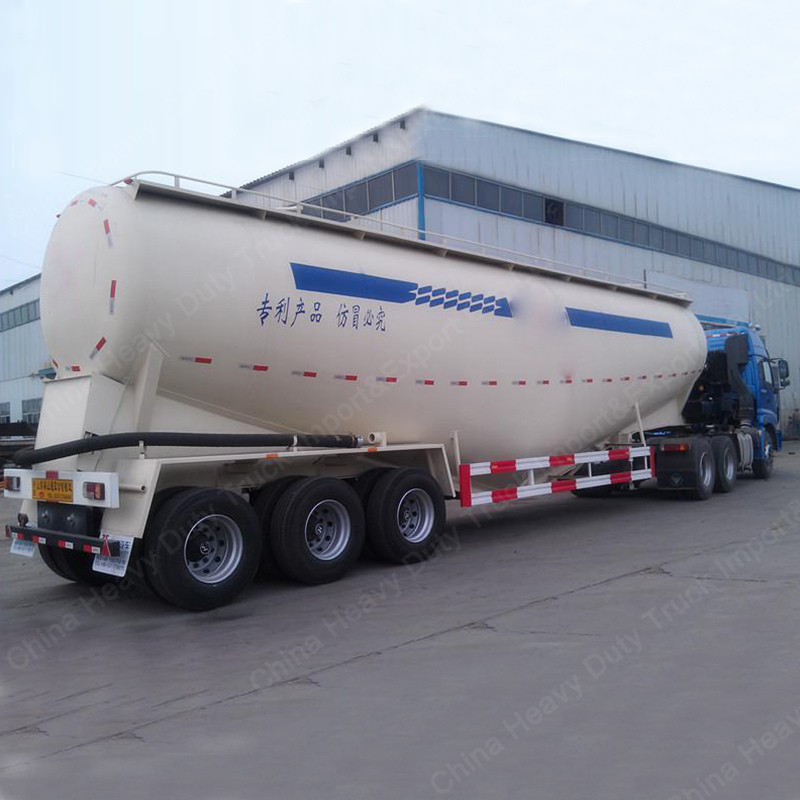 China Cheap 45 Cbm Tri-Axle Bulk Cement Tanker Semi Trailer