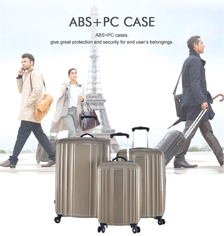 Aluminum Suitcases Set Luggage Trolley