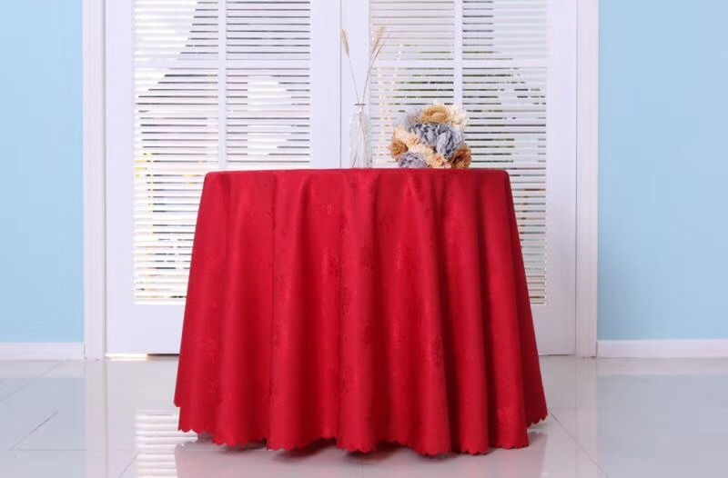 Hot Design Polyester Jacquard Tablecloth for Hotel Restaurant