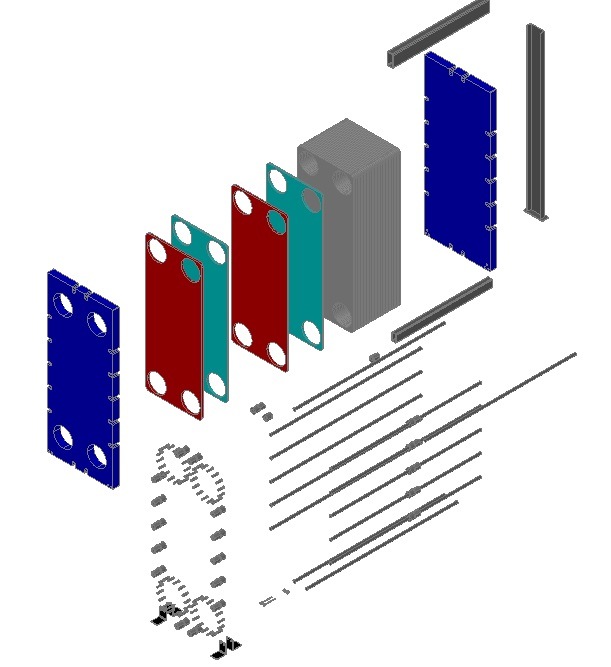 Plate Heat Exchanger for Seawater Pump