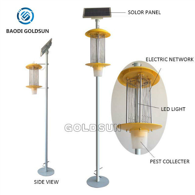Solar Pest Control Light / Frequency Oscillation Pest-Killing Lamp / Solar Insect Killer Light /Electric Mosquito Killer