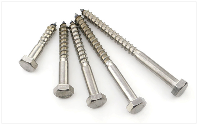 Stainless Steel 304 A2-70 Hexagon Head Tapping Wood Screw