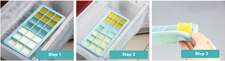 Dehuan Easy to Press Silicone Ice Molds