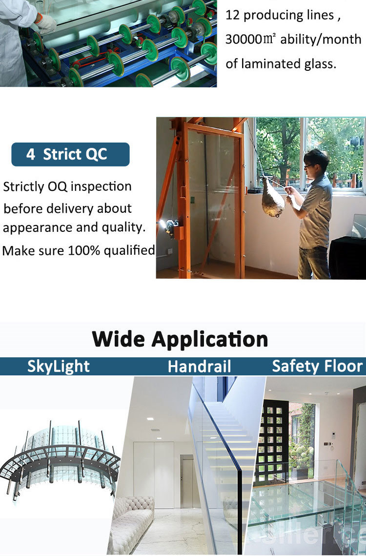 China Company Hotsale Laminated Glass for Window Door Partition Wall