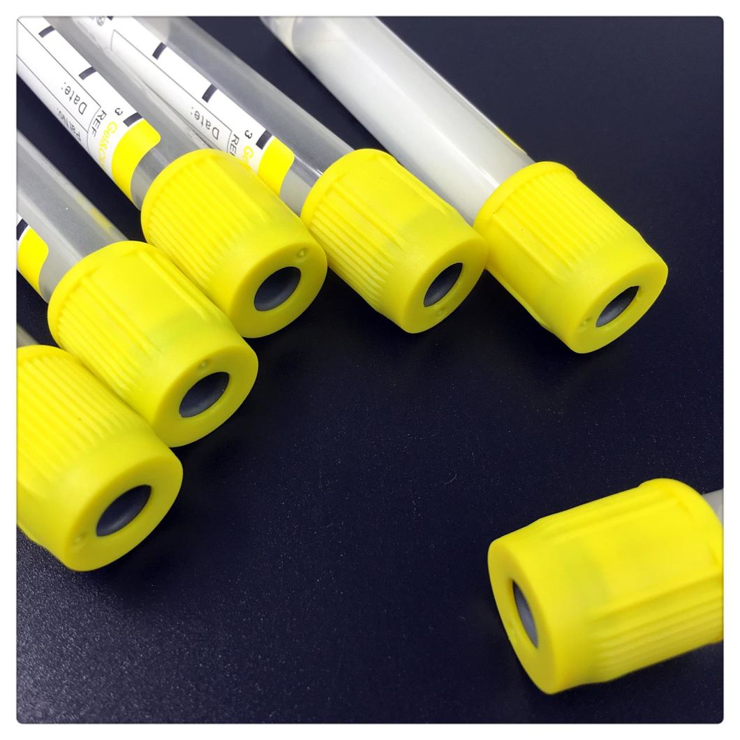 Ce Approved Gel and Clot Activator Vacuum Blood Collection Tube with Yellow Top