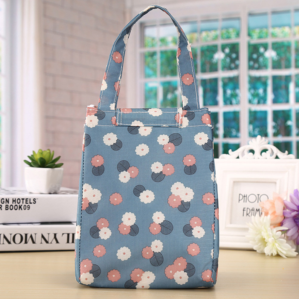 Lunch Bag Printing Portable Insulated Thermal Cooler Box Lunch Food Storage Bag Picnic Container Sac a Lunch Canvas #7622