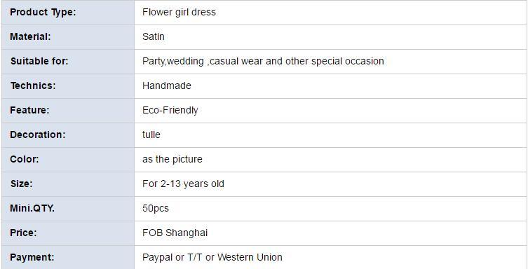 Sequined Gauze Dress Skirt Flower Girl Wedding Dress