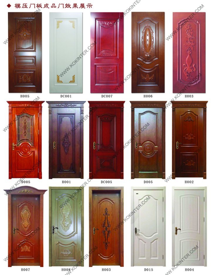 5-Panel Stained Prehung Front Door