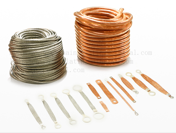 Grounding Cable Wire, Soft Connection, Copper Braided Line