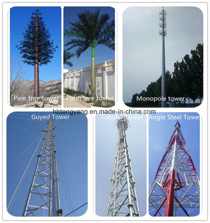 Steel Tubular Pole Mobile Phone Communication Tower