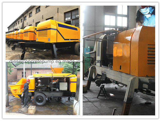 High Quality Electric Trailer Concrete Pump for Sale (HBT40.8.45S)