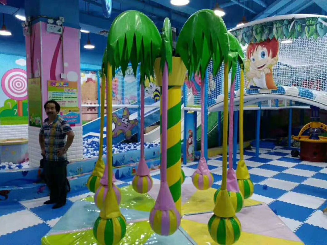 Tongyao Hot Sell Electric Entertainment Rotary Coconut Tree Indoor Playground