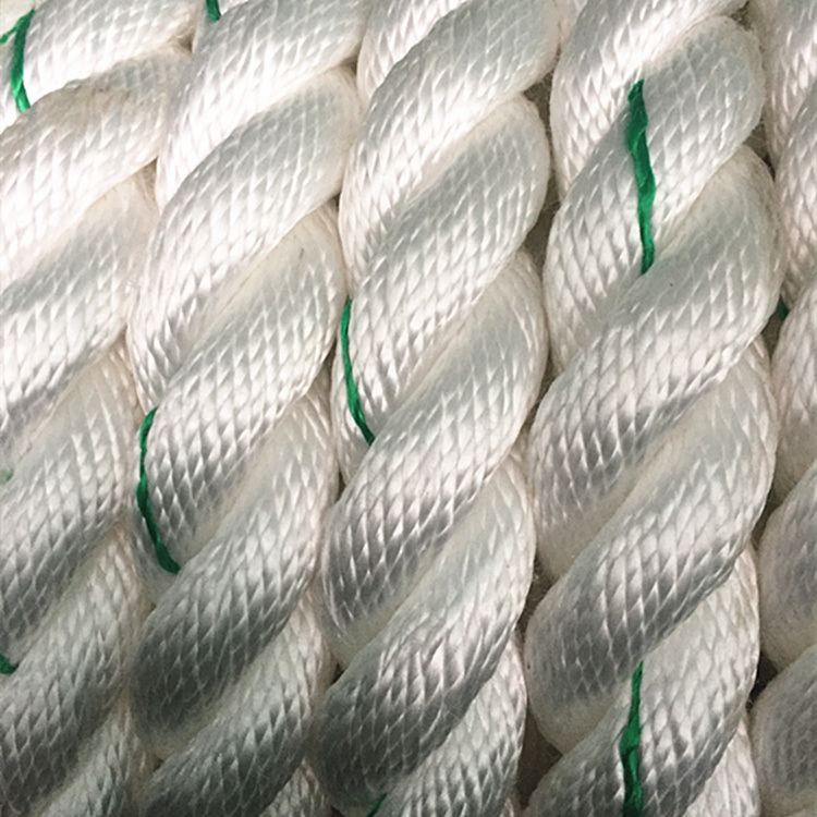 Wholesale White Twisted 3 Strand 40mm Nylon Rope