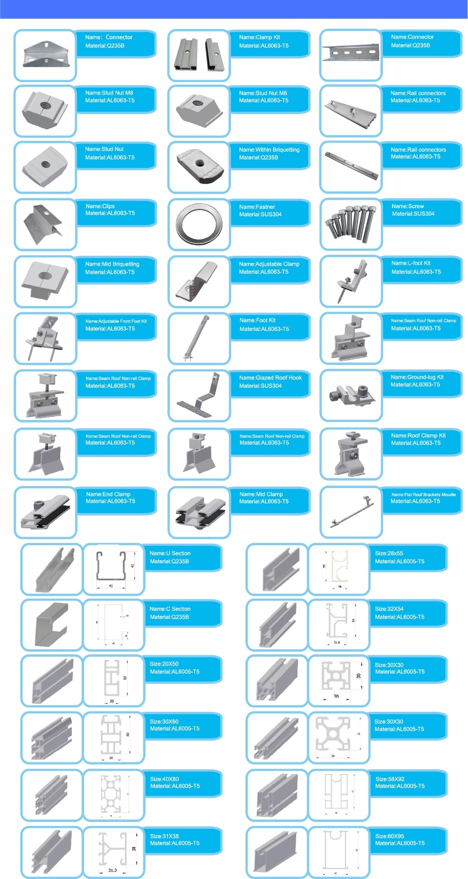 Galvanized Steel Structure for Solar Energy Support Solar Power