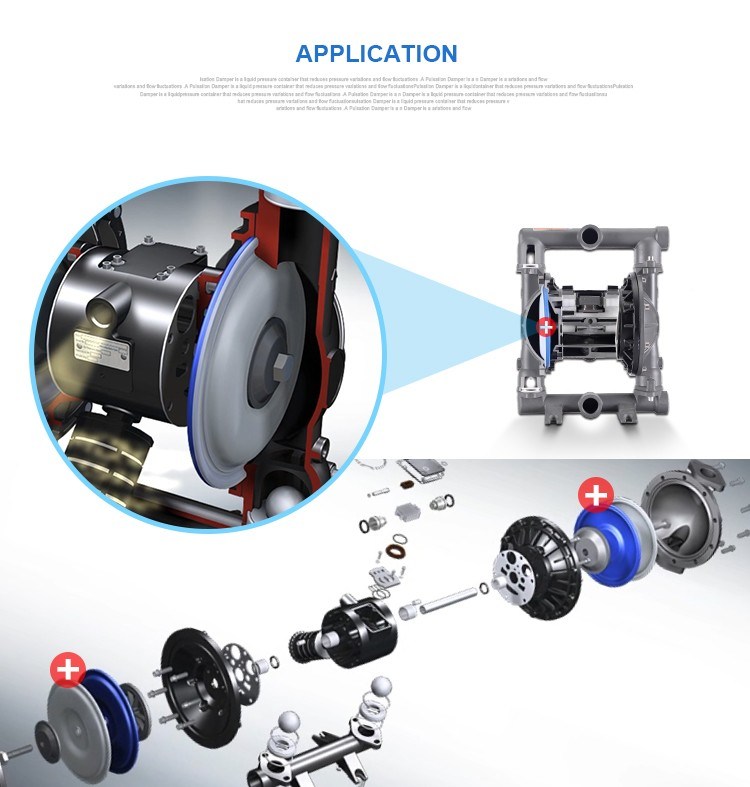 Double Pneumatic Diaphragm Pump for Pumping Engine Solar Oil