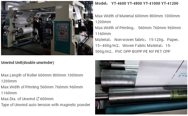 Four Color 4 Colour Offset Flexographic Printing Machine Price