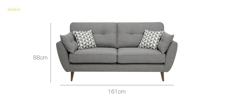 Modern Home Italian Fabric Sofa Set for Living Room