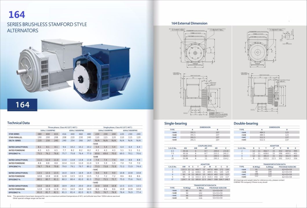 6.5 Kw Hot Sale China Stamford a. C. Sychronous Three Phase Brushless Alternator