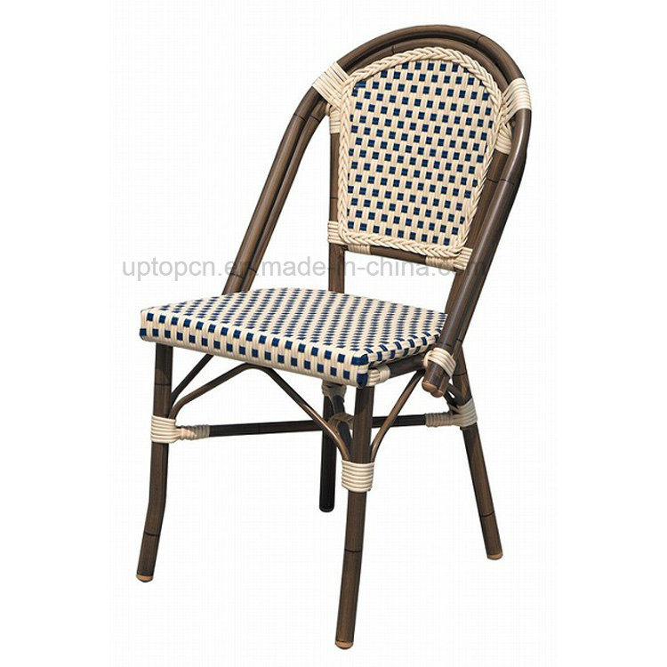 French Bistro Bamboo Look Outdoor Aluminium Rattan Chair (SP-OC443)