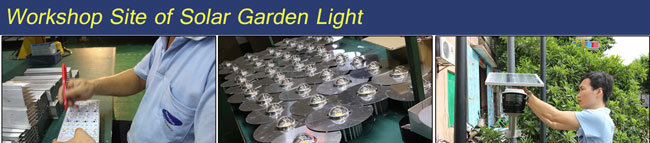 Solar Powered 9W LED Garden Light